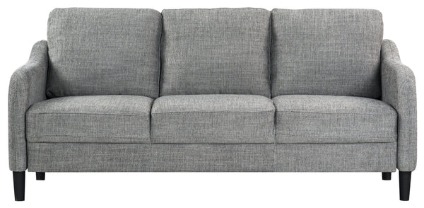 Safavieh Edalynn Modern 3 Seater Sofa - Elegant Cream Design For Stylish Comfort And Contemporary Living Spaces Grey Wood ,Foam ,Fabric ,Plastic Legs Sfa2003b