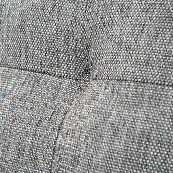 Safavieh Nathaniel Tufted Back Accent Chair – Stylish Cream Upholstery For Your Living Space & Comfort Grey Wood ,Foam ,Fabric ,Plastic Legs Sfa2004b