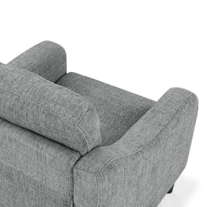 Safavieh Nathaniel Tufted Back Accent Chair – Stylish Cream Upholstery For Your Living Space & Comfort Grey Wood ,Foam ,Fabric ,Plastic Legs Sfa2004b