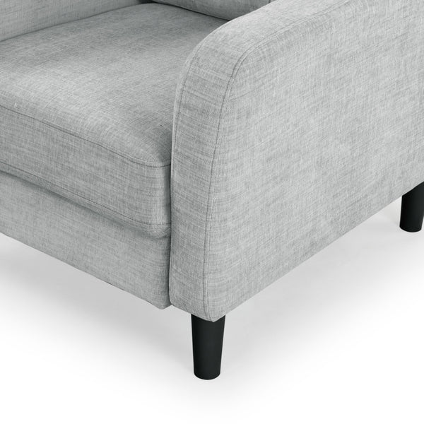 Safavieh Nathaniel Tufted Back Accent Chair – Stylish Cream Upholstery For Your Living Space & Comfort Light Grey Wood ,Foam ,Fabric ,Plastic Legs Sfa2004c