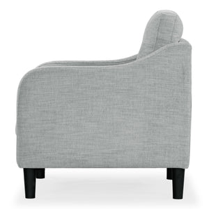 Safavieh Nathaniel Tufted Back Accent Chair – Stylish Cream Upholstery For Your Living Space & Comfort Light Grey Wood ,Foam ,Fabric ,Plastic Legs Sfa2004c