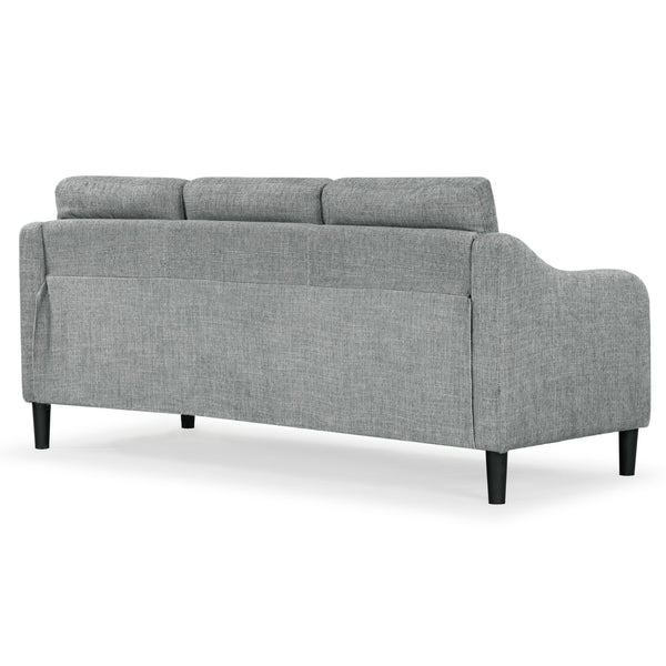 Safavieh Nathaniel Tufted Back 3 Seater Sofa - Luxurious Comfort In Timeless Cream For Your Living Space Grey Wood ,Foam ,Fabric ,Plastic Legs Sfa2005b