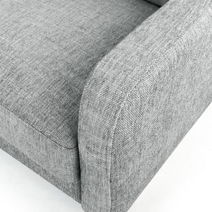 Safavieh Nathaniel Tufted Back 3 Seater Sofa - Luxurious Comfort In Timeless Cream For Your Living Space Grey Wood ,Foam ,Fabric ,Plastic Legs Sfa2005b