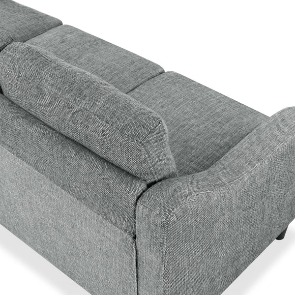 Safavieh Nathaniel Tufted Back 3 Seater Sofa - Luxurious Comfort In Timeless Cream For Your Living Space Grey Wood ,Foam ,Fabric ,Plastic Legs Sfa2005b