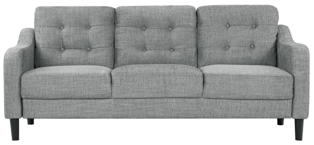 Safavieh Nathaniel Tufted Back 3 Seater Sofa - Luxurious Comfort In Timeless Cream For Your Living Space Grey Wood ,Foam ,Fabric ,Plastic Legs Sfa2005b