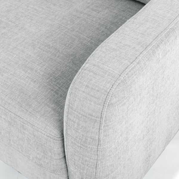 Safavieh Nathaniel Tufted Back 3 Seater Sofa - Luxurious Comfort In Timeless Cream For Your Living Space Light Grey Wood ,Foam ,Fabric ,Plastic Legs Sfa2005c