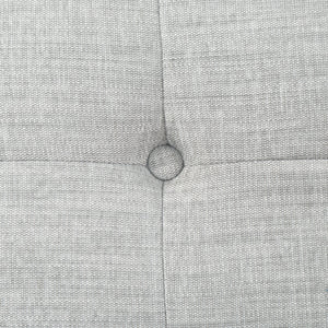 Safavieh Nathaniel Tufted Back 3 Seater Sofa - Luxurious Comfort In Timeless Cream For Your Living Space Light Grey Wood ,Foam ,Fabric ,Plastic Legs Sfa2005c