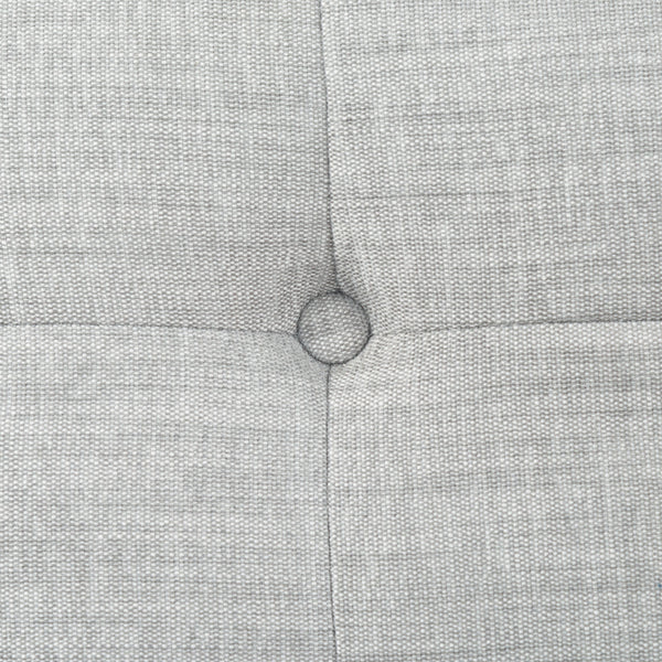 Safavieh Nathaniel Tufted Back 3 Seater Sofa - Luxurious Comfort In Timeless Cream For Your Living Space Light Grey Wood ,Foam ,Fabric ,Plastic Legs Sfa2005c