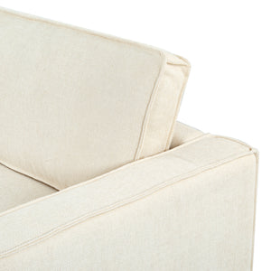 Safavieh Kalyna 1.5 Seat Accent Chair - Elevate Your Living Space With Elegant Comfort And Style Today! Creme Wood ,Foam ,Fabric Sfa2006a