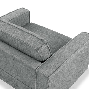 Safavieh Kalyna 1.5 Seat Accent Chair - Elevate Your Living Space With Elegant Comfort And Style Today! Grey Wood ,Foam ,Fabric Sfa2006b