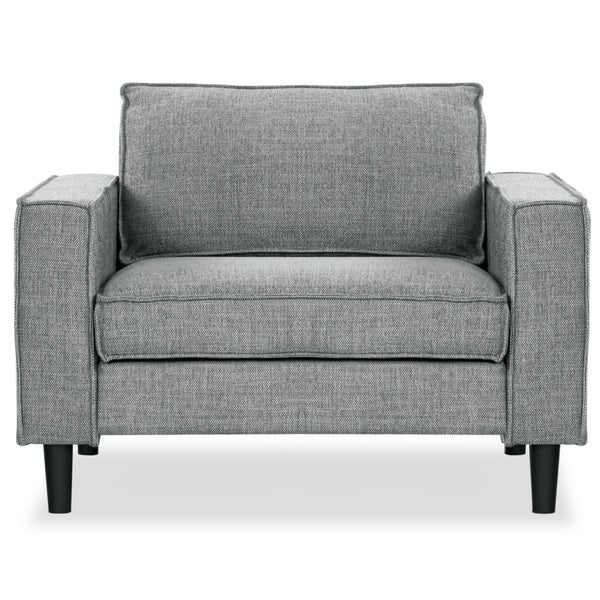 Safavieh Kalyna 1.5 Seat Accent Chair - Elevate Your Living Space With Elegant Comfort And Style Today! Grey Wood ,Foam ,Fabric Sfa2006b