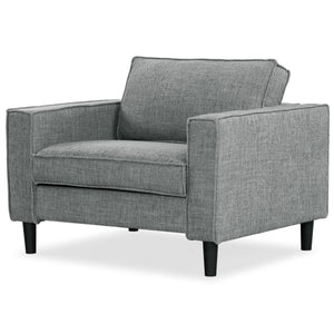 Safavieh Kalyna 1.5 Seat Accent Chair - Elevate Your Living Space With Elegant Comfort And Style Today! Grey Wood ,Foam ,Fabric Sfa2006b