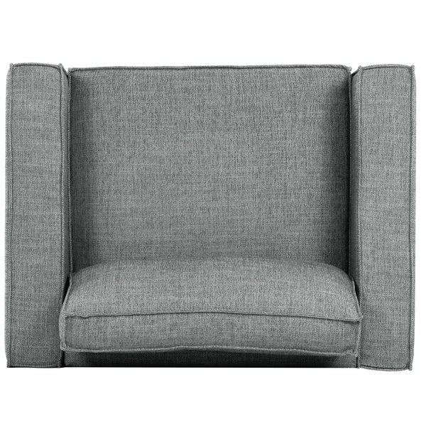 Safavieh Kalyna 1.5 Seat Accent Chair - Elevate Your Living Space With Elegant Comfort And Style Today! Grey Wood ,Foam ,Fabric Sfa2006b