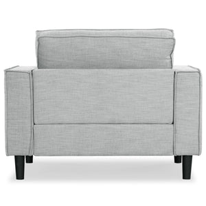 Safavieh Kalyna 1.5 Seat Accent Chair - Elevate Your Living Space With Elegant Comfort And Style Today! Light Grey Wood ,Foam ,Fabric Sfa2006c