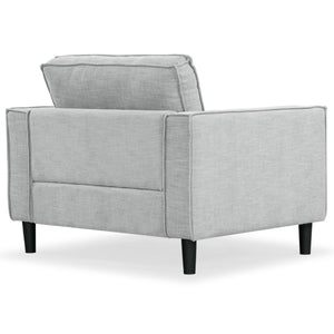 Safavieh Kalyna 1.5 Seat Accent Chair - Elevate Your Living Space With Elegant Comfort And Style Today! Light Grey Wood ,Foam ,Fabric Sfa2006c