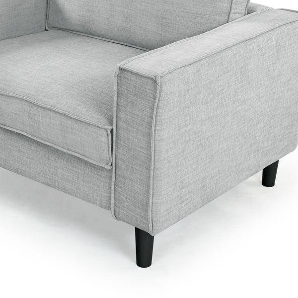 Safavieh Kalyna 1.5 Seat Accent Chair - Elevate Your Living Space With Elegant Comfort And Style Today! Light Grey Wood ,Foam ,Fabric Sfa2006c