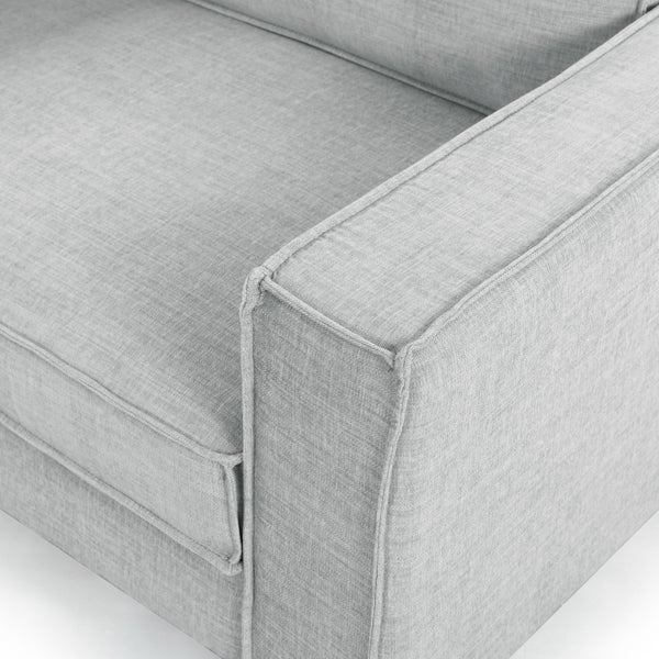 Safavieh Kalyna 1.5 Seat Accent Chair - Elevate Your Living Space With Elegant Comfort And Style Today! Light Grey Wood ,Foam ,Fabric Sfa2006c