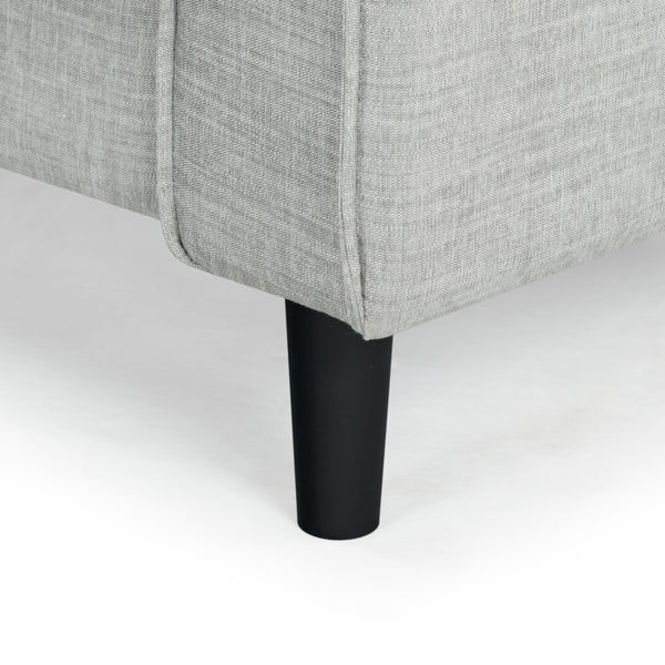 Safavieh Kalyna 1.5 Seat Accent Chair - Elevate Your Living Space With Elegant Comfort And Style Today! Light Grey Wood ,Foam ,Fabric Sfa2006c