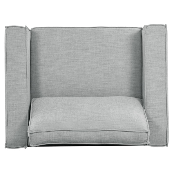 Safavieh Kalyna 1.5 Seat Accent Chair - Elevate Your Living Space With Elegant Comfort And Style Today! Light Grey Wood ,Foam ,Fabric Sfa2006c