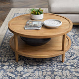 Ashford Round table, European oak Salt Flat - Ashford Round Table European Oak SFASHFRDT00OK Malouf