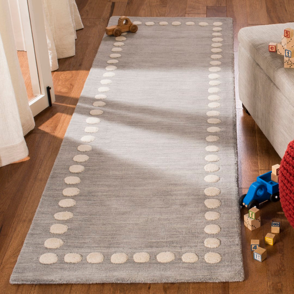 Safavieh Safavieh Kids 802 Hand Loomed  Rug Grey 9' x 12'
