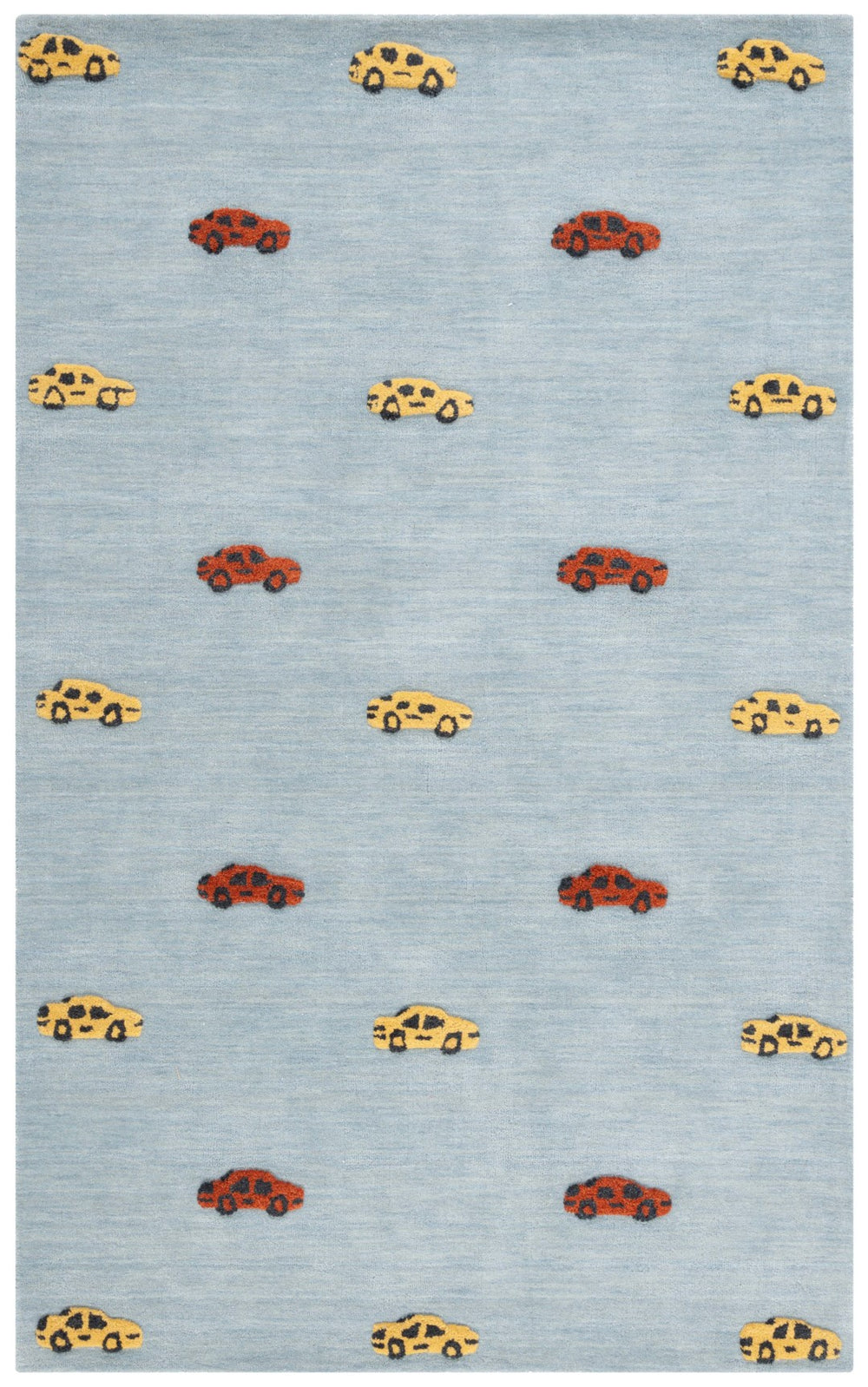 Safavieh Safavieh Kids 806 Hand Tufted Kids Rug Light Blue / Yellow 6' x 9'