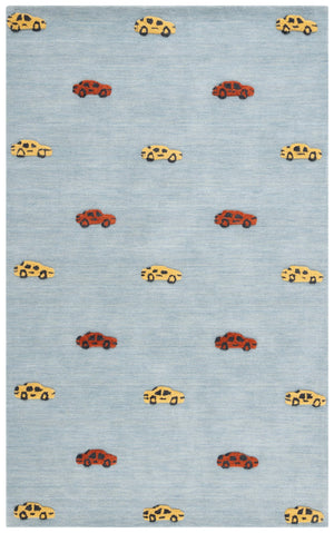 Safavieh Safavieh Kids 806 Hand Tufted Kids Rug Light Blue / Yellow 5' x 8'