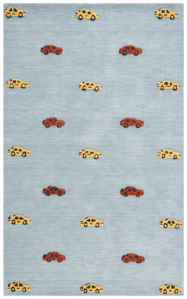 Safavieh Safavieh Kids 806 Hand Tufted Kids Rug Light Blue / Yellow 5' x 8'