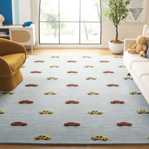 Safavieh Safavieh Kids 806 Hand Tufted Kids Rug Light Blue / Yellow 8' x 10'