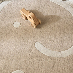 Safavieh Safavieh Kids Hand Tufted Wool Cotton Rug Soft Neutral Tones for Nursery Rooms Beige 3'-0" x 5'-0" SFK903B-35S