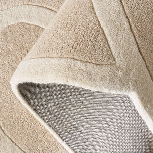 Safavieh Safavieh Hand-Tufted Kids Wool-Cotton Rug 5X8 Beige Ivory Low Pile Durable Soft Playroom Accent SFK903B-58S