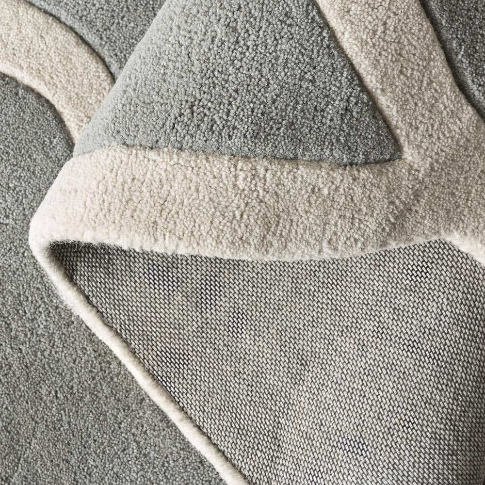 Safavieh Safavieh Hand‑Tufted Kids Rug 5X8 Gray Ivory Wool‑Cotton Low Pile Cozy Durable Nursery Playroom SFK903F-58S