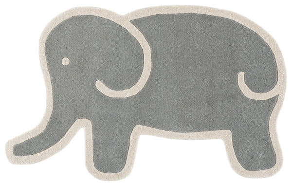 Safavieh Safavieh Hand‑Tufted Kids Rug 5X8 Gray Ivory Wool‑Cotton Low Pile Cozy Durable Nursery Playroom SFK903F-58S