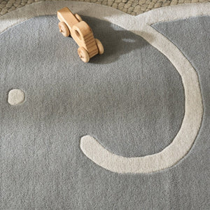 Safavieh Safavieh Kids Hand Tufted Wool Cotton Rug Soft Neutral Tones for Nursery Rooms Gray 6'-0" x 9'-0" SFK903F-69S