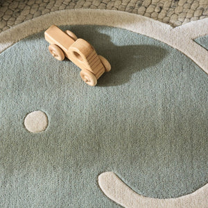 Safavieh Safavieh Kids Hand Tufted Wool Cotton Rug Soft Neutral Tones for Nursery Rooms Blue 6'-0" x 9'-0" SFK903M-69S