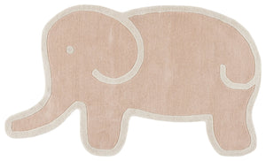 Safavieh Safavieh Hand‑Tufted Kids Rug 5X8 Pink Ivory Wool‑Cotton Low Profile 3/8" Durable Playroom Accent SFK903U-58S