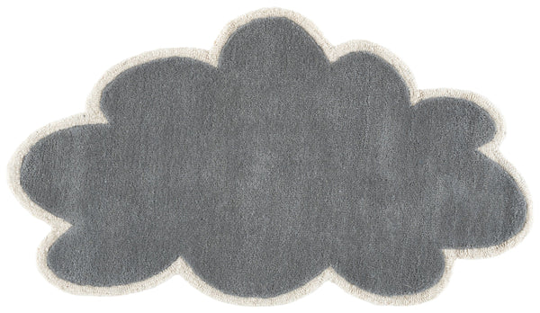 Safavieh Safavieh Hand-Tufted Wool Rug For Kids Cloud Grey/Ivory Low Pile 3/8" Durable Modern Accent 2'-3" x 4'-0" SFK913C-24S
