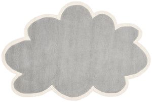 Safavieh Safavieh Hand-Tufted Wool Rug For Kids Cloud Grey/Ivory Low Pile 3/8" Durable Modern Accent 2'-3" x 4'-0" SFK913C-24S