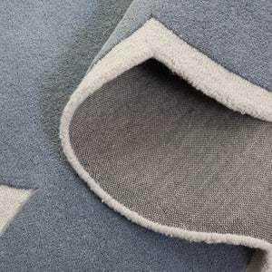 Safavieh Safavieh Hand-Tufted Wool Rug In Cloud Blue & Ivory — Low-Profile, Durable, Minimalist Comfort 5'-0" x 8'-0" SFK913M-5S