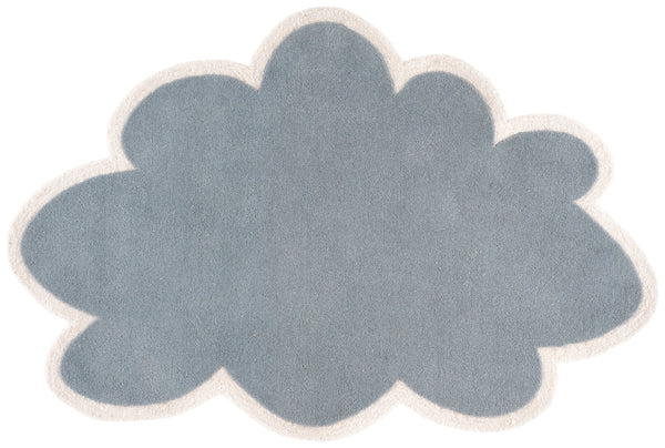 Safavieh Safavieh Hand-Tufted Wool Rug In Cloud Blue & Ivory — Low-Profile, Durable, Minimalist Comfort 5'-0" x 8'-0" SFK913M-5S