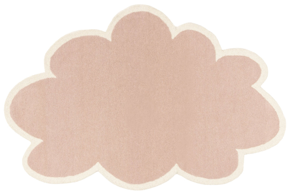 Safavieh Safavieh Hand-Tufted Wool Rug Cloud Pattern In Soft Pink & Ivory — Low-Profile, Durable Elegance 5'-0" x 8'-0" SFK913P-5S