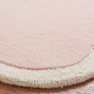 Safavieh Safavieh Hand-Tufted Wool Rug Cloud Pattern In Soft Pink & Ivory — Low-Profile, Durable Elegance 5'-0" x 8'-0" SFK913P-5S