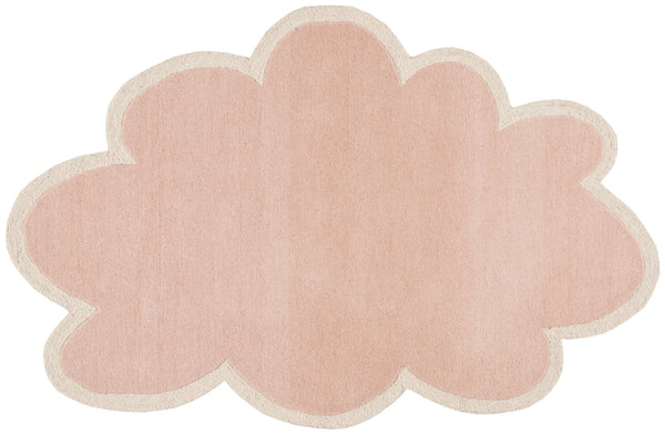 Safavieh Safavieh Hand-Tufted Wool Rug Cloud Pattern In Soft Pink & Ivory — Low-Profile, Durable Elegance 5'-0" x 8'-0" SFK913P-5S
