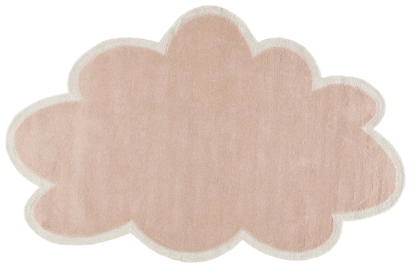 Safavieh Safavieh Hand-Tufted Wool Rug Cloud Pattern In Soft Pink & Ivory — Low-Profile, Durable Elegance 5'-0" x 8'-0" SFK913P-5S