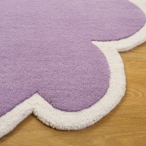 Safavieh Safavieh Hand‑Tufted Wool Rug In Cloud Purple And Ivory — Soft Low Pile, Modern Kid‑Friendly Style 5'-0" x 8'-0" SFK913V-5S