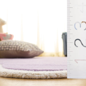 Safavieh Safavieh Hand‑Tufted Wool Rug In Cloud Purple And Ivory — Soft Low Pile, Modern Kid‑Friendly Style 5'-0" x 8'-0" SFK913V-5S
