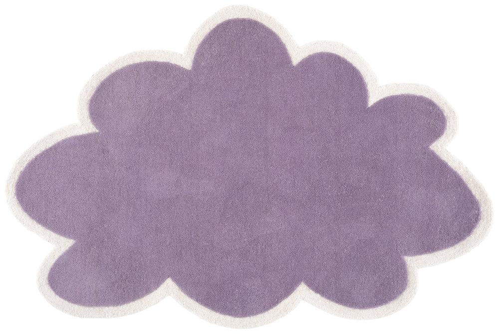 Safavieh Safavieh Hand‑Tufted Wool Rug In Cloud Purple And Ivory — Soft Low Pile, Modern Kid‑Friendly Style 5'-0" x 8'-0" SFK913V-5S