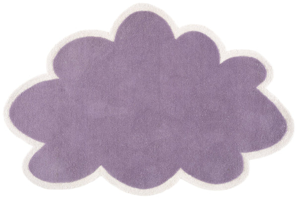 Safavieh Safavieh Hand‑Tufted Wool Rug In Cloud Purple And Ivory — Soft Low Pile, Modern Kid‑Friendly Style 5'-0" x 8'-0" SFK913V-5S