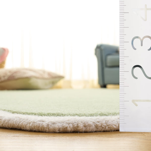 Safavieh Safavieh Wool Area Rug In Sage And Ivory — Hand-Tufted Minimalist Solid Design For Calm Rooms 5'-0" x 8'-0" SFK913W-5S