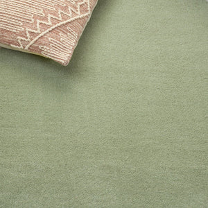 Safavieh Safavieh Wool Area Rug In Sage And Ivory — Hand-Tufted Minimalist Solid Design For Calm Rooms 5'-0" x 8'-0" SFK913W-5S